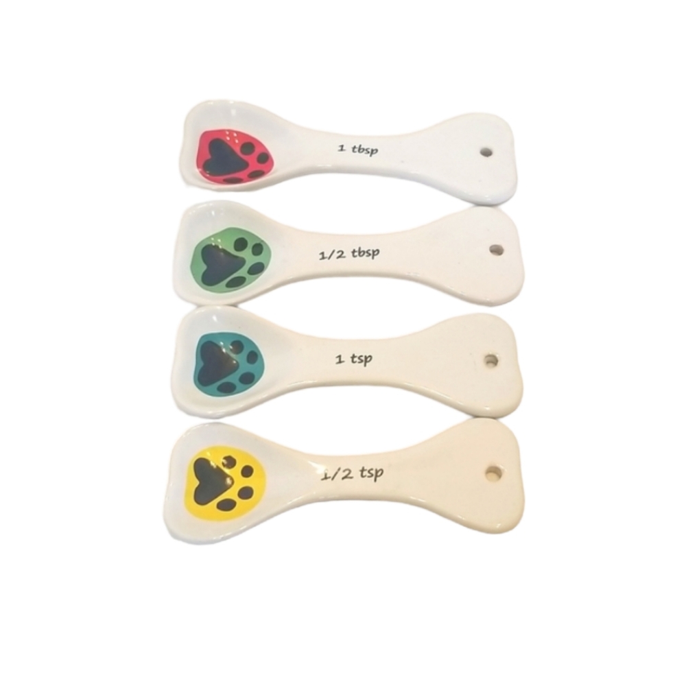 Four Paw Print Measuring Spoons